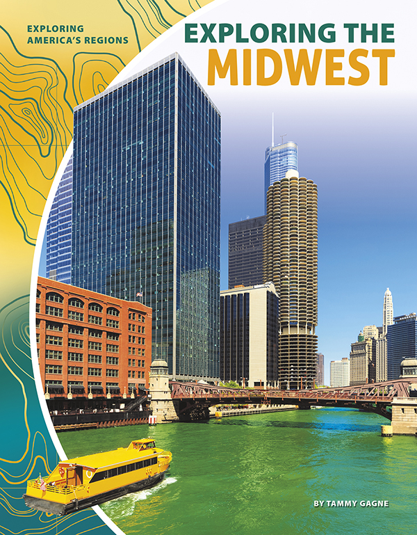The Midwest region, also known as America’s Heartland, encompasses many of the nation’s major lakes and waterways. From rural areas to major cities such as Chicago, the Midwest is a region of varied landscapes. Exploring the Midwest introduces readers to the geography, history, biology, industries, and cultures that define this region. Easy-to-read text, vivid images, and helpful back matter give readers a clear look at this subject. Features include a table of contents, infographics, a glossary, additional resources, and an index. Aligned to Common Core Standards and correlated to state standards. Preview this book.