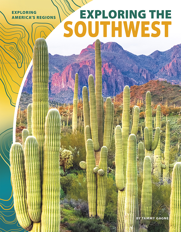 The Southwest region of the United States encompasses vast canyons, high plateaus, sandy deserts, and the wide-open grasslands of the Great Plains. Exploring the Southwest introduces readers to the defining features that make this region unique, including its geography, history, biology, industries, and cultures. Easy-to-read text, vivid images, and helpful back matter give readers a clear look at this subject. Features include a table of contents, infographics, a glossary, additional resources, and an index. Aligned to Common Core Standards and correlated to state standards. Preview this book.