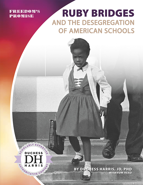 In 1960, six-year-old Ruby Bridges walked into William Frantz Elementary School in New Orleans, Louisiana. She became the first black student to attend the previously all-white school. This event paved the way for widespread school desegregation in the South. Ruby Bridges and the Desegregation of American Schools explores Bridges’s legacy.Easy-to-read text, vivid images, and helpful back matter give readers a clear look at this subject. Features include a table of contents, infographics, a glossary, additional resources, and an index. Aligned to Common Core Standards and correlated to state standards. Preview this book.
