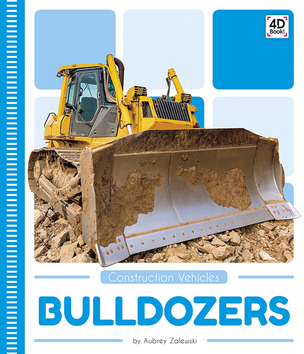 Introduces readers to the purpose and parts of bulldozers. Vivid photographs and easy-to-read text aid comprehension for early readers. Features include a table of contents, an infographic, fun facts, Making Connections questions, a glossary, and an index. QR Codes in the book give readers access to book-specific resources to further their learning.