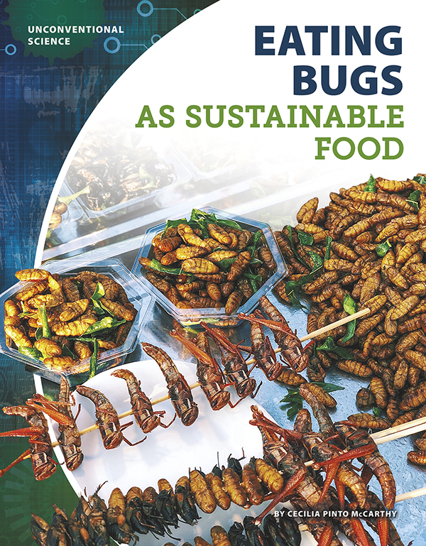 Many people enjoy eating meat. But livestock takes up a lot of land and resources. Bugs take less space, water, and food. They are also more nutritious than meat. Eating Bugs as Sustainable Food looks at the science behind raising and eating bugs and why eating bugs might help feed more people around the world. Easy-to-read text, vivid images, and helpful back matter give readers a clear look at this subject. Features include a table of contents, infographics, a glossary, additional resources, and an index. Aligned to Common Core Standards and correlated to state standards. Core Library is an imprint of Abdo Publishing, a division of ABDO. Preview this book.