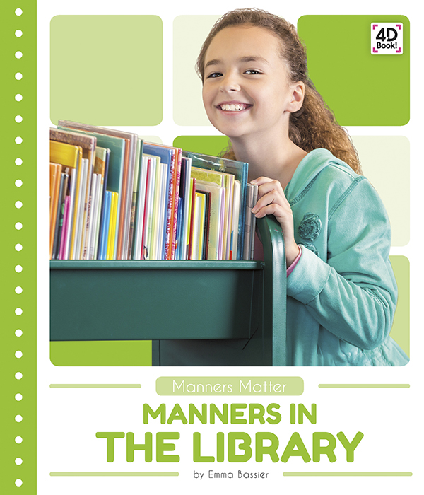Offers a friendly explanation of good manners to use at the library, such as reasons for staying quiet. Vivid photographs and easy-to-read text aid comprehension for early readers. Features include a table of contents, Making Connections questions, a glossary, and an index. A QR Code in each chapter gives readers access to additional online resources further their learning.