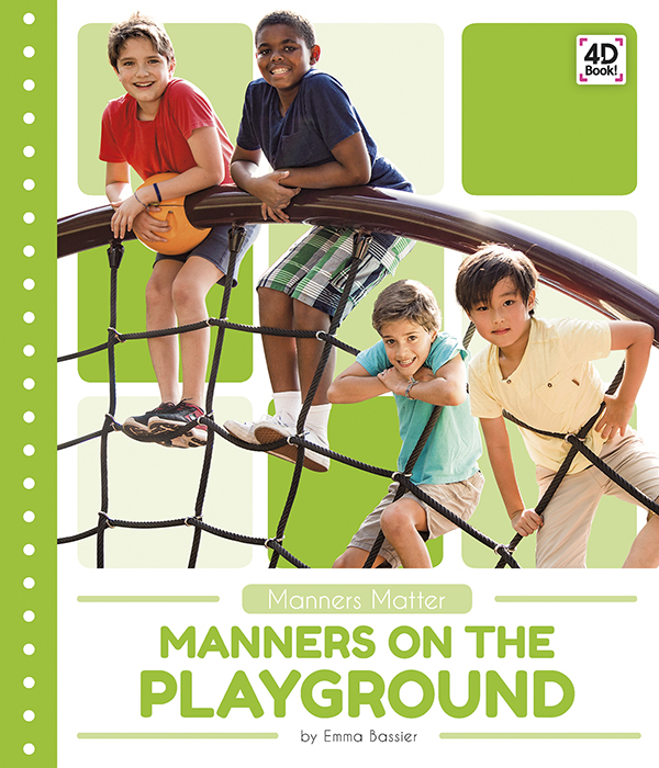 Offers a friendly explanation of good manners to use when playing at the park, such as taking turns. Vivid photographs and easy-to-read text aid comprehension for early readers. Features include a table of contents, Making Connections questions, a glossary, and an index. A QR Code in each chapter gives readers access to additional online resources further their learning. Preview this book.