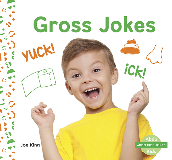 Little readers will have lots to laugh about when they check out these gross jokes. Each page features a few silly, age-appropriate jokes alongside great images. The backmatter includes a list of joke-telling tips and a picture glossary. Aligned to Common Core Standards and correlated to state standards. Preview this book.