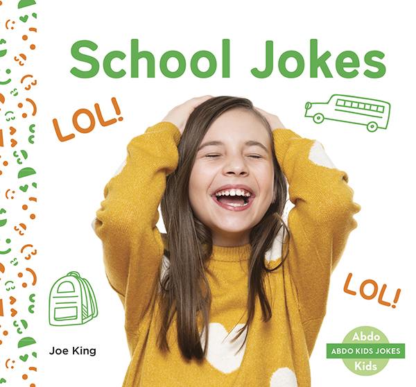 Little readers will have lots to laugh about when they check out these school jokes. Each page features a few silly, age-appropriate jokes alongside great images. The backmatter includes a list of joke-telling tips and a picture glossary. Aligned to Common Core Standards and correlated to state standards. Preview this book.