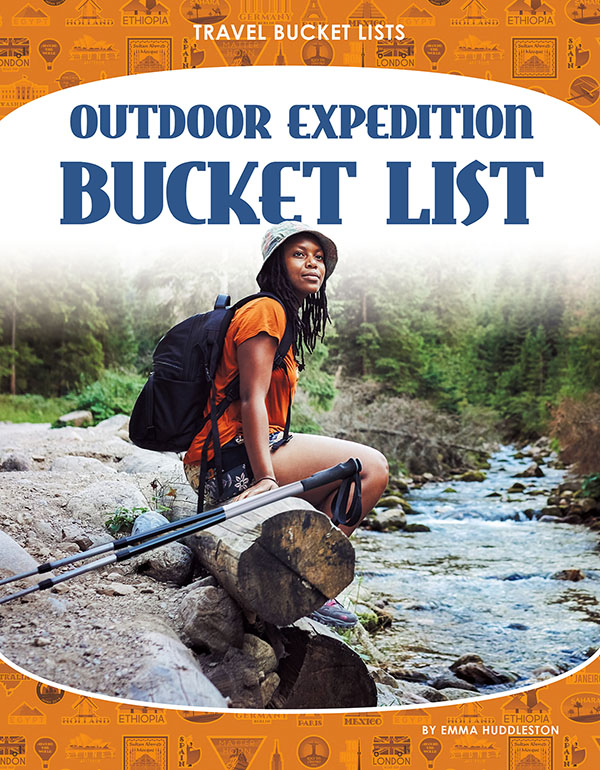 People travel far and wide looking for adventures in nature. There are many incredible outdoor expeditions, from climbing dangerous mountains to camping in the treetops. Outdoor Expedition Bucket List examines amazing outdoor adventures around the world. Easy-to-read text, vivid images, and helpful back matter give readers a clear look at this subject. Features include a table of contents, infographics, a glossary, additional resources, and an index. Aligned to Common Core Standards and correlated to state standards. Core Library is an imprint of Abdo Publishing, a division of ABDO. Preview this book.