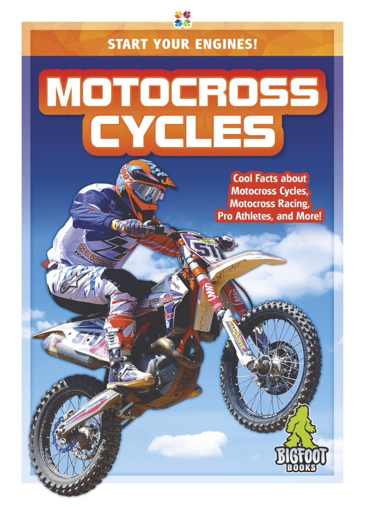 This title introduces readers to the defining characteristics, history, mechanics, and uses of motocross cycles. The title features engaging infographics, informative sidebars, vivid photographs, and a glossary. Preview this book.