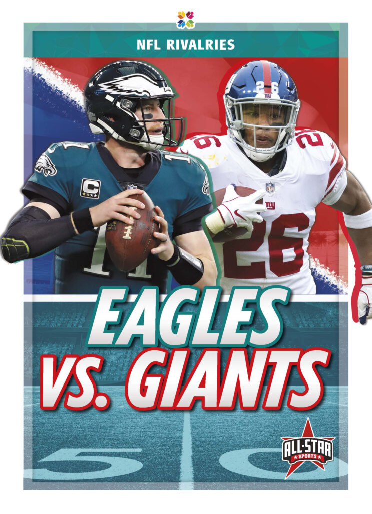 This title introduces readers to the NFL's Eagles vs. Giants rivalry, covering the rivalry's history, greatest players, and lore. Each title features exciting infographics and sidebars, vivid photos, and a glossary. Preview this book.