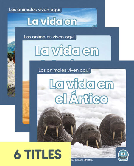 Los animales viven aquí (Animals Live Here) (Set of 6)