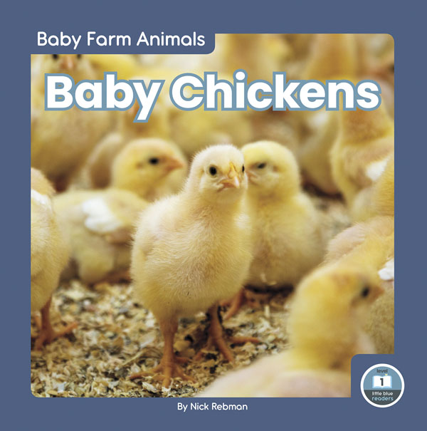 This adorable book gives young readers an up-close look at baby chickens on the farm. Vibrant photos closely match the text to help early readers build vocabulary. The book also includes a table of contents, a picture glossary, and an index. This Little Blue Readers title is at Level 1, aligned to reading levels of grades PreK-1 and interest levels of grades PreK-2. Preview this book.