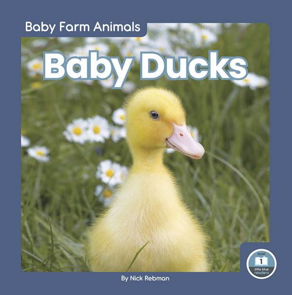 This adorable book gives young readers an up-close look at baby ducks on the farm. Vibrant photos closely match the text to help early readers build vocabulary. The book also includes a table of contents, a picture glossary, and an index. This Little Blue Readers title is at Level 1, aligned to reading levels of grades PreK-1 and interest levels of grades PreK-2. Preview this book.