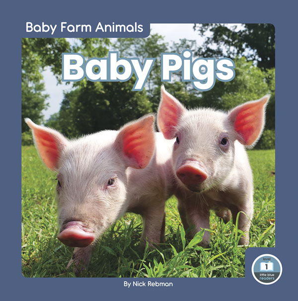 This adorable book gives young readers an up-close look at baby pigs on the farm. Vibrant photos closely match the text to help early readers build vocabulary. The book also includes a table of contents, a picture glossary, and an index. This Little Blue Readers title is at Level 1, aligned to reading levels of grades PreK-1 and interest levels of grades PreK-2. Preview this book.