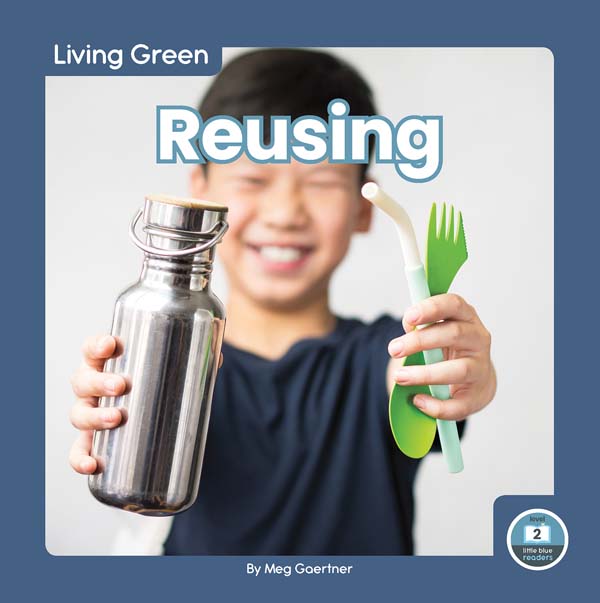 This engaging book shares with readers how they can live green and make a difference by reusing. The book includes easy-to-read text and vibrant photos, making it a great choice for beginning readers. It also includes a table of contents, picture glossary, and index. This Little Blue Readers book is at Level 2, aligned to reading levels of grades K-1 and interest levels of grades PreK-2. Preview this book.