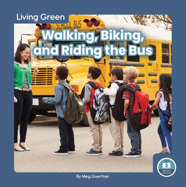 This engaging book shares with readers how they can live green and make a difference by walking, biking, and riding the bus. The book includes easy-to-read text and vibrant photos, making it a great choice for beginning readers. It also includes a table of contents, picture glossary, and index. This Little Blue Readers book is at Level 2, aligned to reading levels of grades K-1 and interest levels of grades PreK-2. Preview this book.