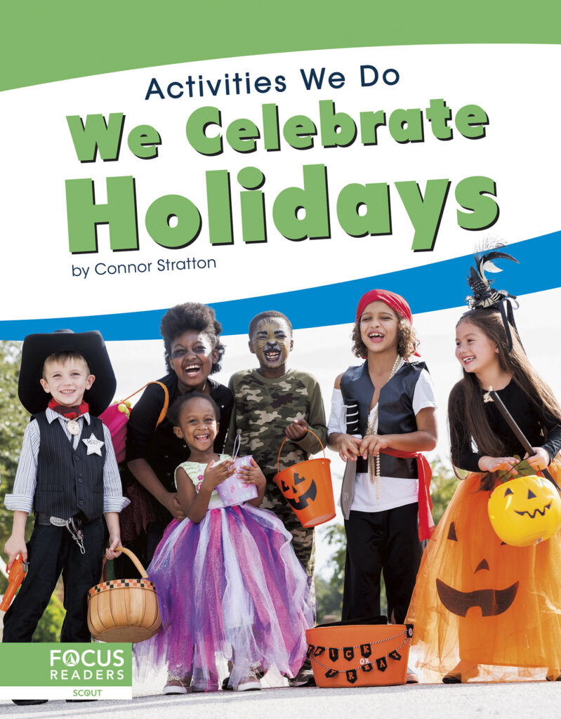 This book offers a simple overview of how children can celebrate holidays. Easy-to-read text, labeled photos, and a picture glossary make this book the perfect introduction to the topic.