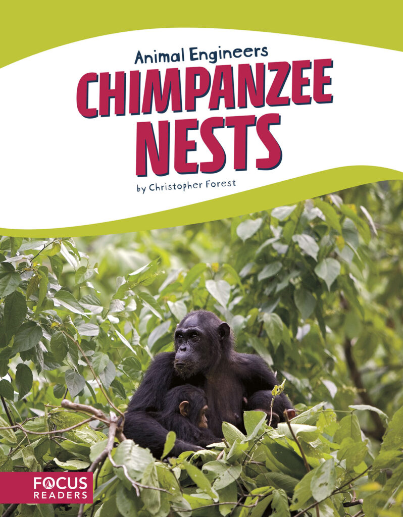Explains the process and materials that chimpanzees use to build nests. This book’s colorful photos, clear text, and “A Closer Look” feature highlight the engineering that makes this structure such a marvel and helps chimpanzees survive in the wild. Preview this book.