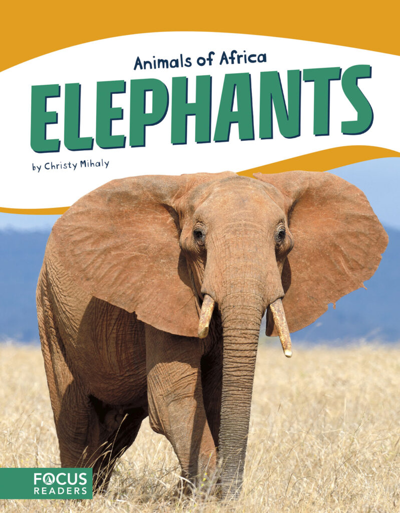 Introduces readers to the life, diet, habitat, behavior, and physical description of elephants. Colorful spreads, fun facts, diagrams, a range map, and a special reading feature make this an exciting read for animal lovers and report writers alike.
