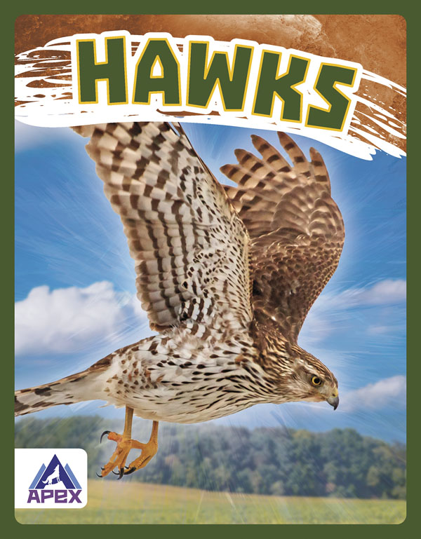 This book gives fascinating facts about hawks and their lives in the wild. Short paragraphs of easy-to-read text are paired with plenty of colorful photos to make reading engaging and accessible. The book also includes a table of contents, fun facts, sidebars, comprehension questions, a glossary, an index, and a list of resources for further reading. Apex books have low reading levels (grades 2-3) but are designed for older students, with interest levels of grades 3-7. Preview this book.