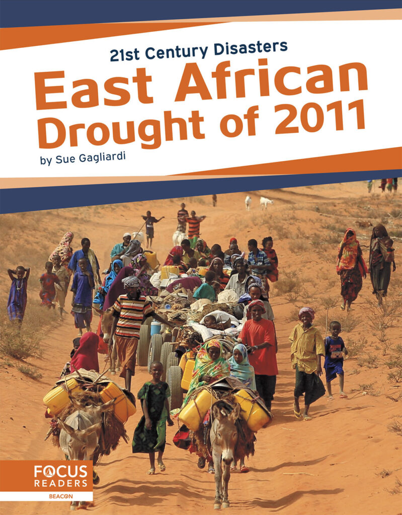 This book explores the cause, impact, and aftermath of the drought that spread throughout East Africa in 2011. Easy-to-read text, compelling photos, and a simple timeline give readers an age-appropriate look at how people prepare for and respond to droughts. Preview this book.