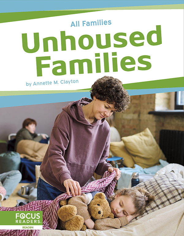 This compassionate book explores the dynamics of unhoused families. Young readers learn about the different kinds of unhoused families, the ways they form, the challenges they can face, and strategies for working through those challenges. This book also features a “Many “Identities special feature, several 