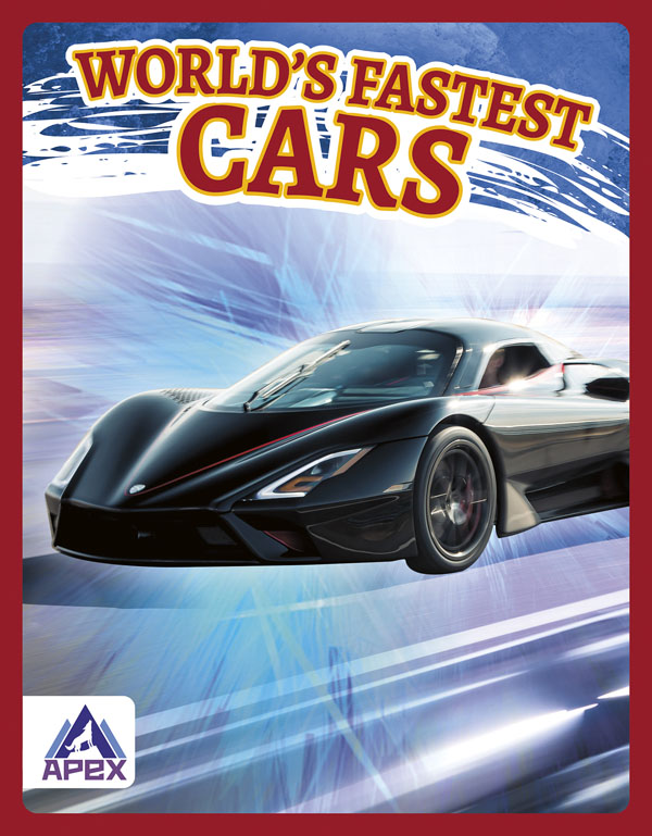 This book introduces readers to the world’s fastest cars, highlighting record-setting cars from the past, as well as the technology and innovations that helped them achieve those speeds. Short paragraphs of easy-to-read text are paired with plenty of colorful photos to make reading engaging and accessible. The book also includes a table of contents, fun facts, sidebars, comprehension questions, a glossary, an index, and a list of resources for further reading. Apex books have low reading levels (grades 2-3) but are designed for older students, with interest levels of grades 3-7. Preview this book.