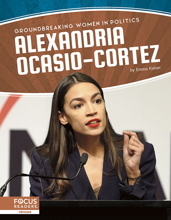 This title introduces readers to the political career of Alexandria Ocasio-Cortez. Concise text, thought-provoking discussion questions, and compelling photos give the reader an insightful look into the impacts Ocasio-Cortez has had on the urgent issues of today.