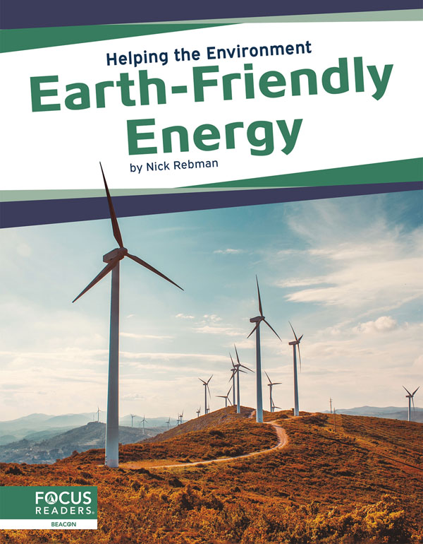 This book examines how the energy that people use affects the environment, as well as what people are doing to make energy more Earth-friendly. This book also includes a table of contents, fun facts, a “That’s Amazing!” special feature, quiz questions, a glossary, additional resources, and an index. This Focus Readers title is at the Beacon level, aligned to reading levels of grades 2–3 and interest levels of grades 3–5. Preview this book.