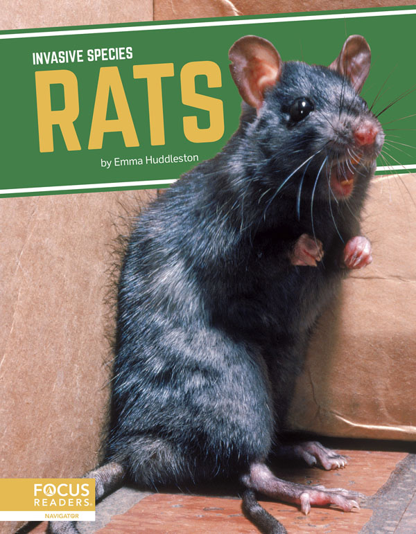 This title explores the role of black and brown rats in introduced environments, how humans helped spread the species, the threats they pose to ecosystems, and efforts being taken to manage them. This book also includes a table of contents, two infographics, informative sidebars, a “That’s Amazing!” special feature, quiz questions, a glossary, additional resources, and an index. This Focus Readers title is at the Navigator level, aligned to reading levels of grades 3–5 and interest levels of grades 4–7. Preview this book.