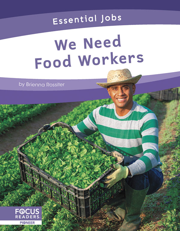 This book celebrates workers who help grow, ship, and prepare food. It includes a table of contents, an On the Job special feature, quiz questions, a glossary, additional resources, and an index. This Focus Readers title is at the Pioneer level, aligned to reading levels of grades 1-2 and interest levels of grades 1-3. Preview this book.