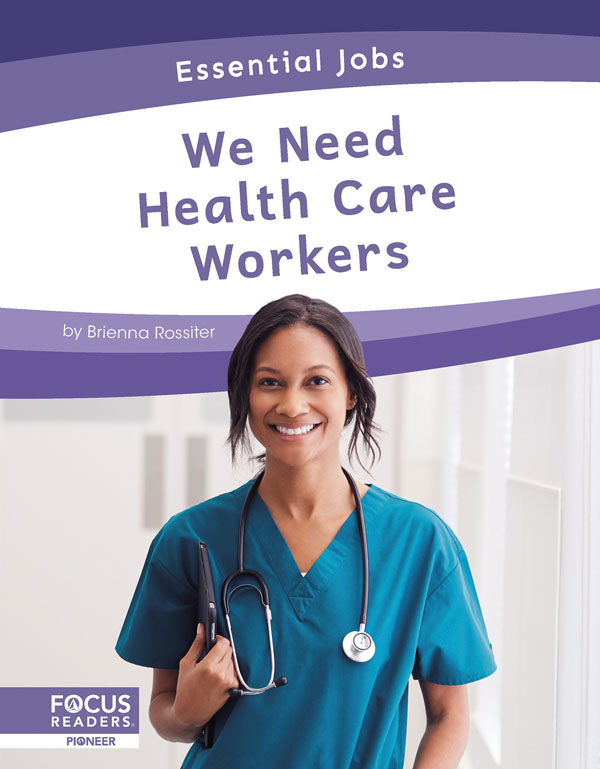 This book celebrates people who work at hospitals, clinics, and other health care facilities. It includes a table of contents, an On the Job special feature, quiz questions, a glossary, additional resources, and an index. This Focus Readers title is at the Pioneer level, aligned to reading levels of grades 1-2 and interest levels of grades 1-3. Preview this book.