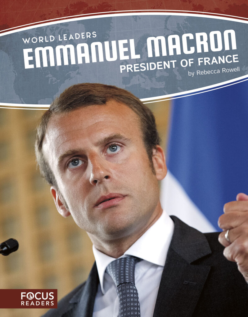 Introduces readers to the political career of French President Emmanuel Macron. Engaging infographics, thought-provoking discussion questions, and eye-catching photos give the reader an invaluable look into France and the office of its current leader. Preview this book.