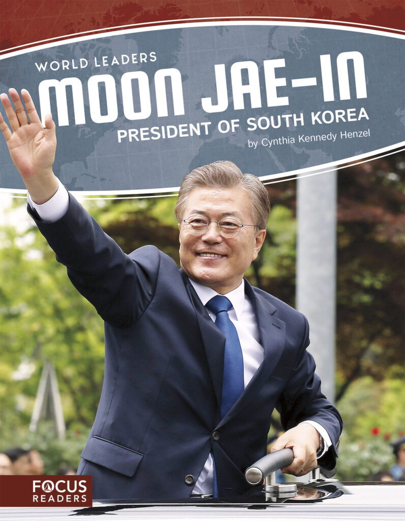 Introduces readers to the political career of South Korean President Moon Jae-in. Engaging infographics, thought-provoking discussion questions, and eye-catching photos give the reader an invaluable look into South Korea and the office of its current leader. Preview this book.