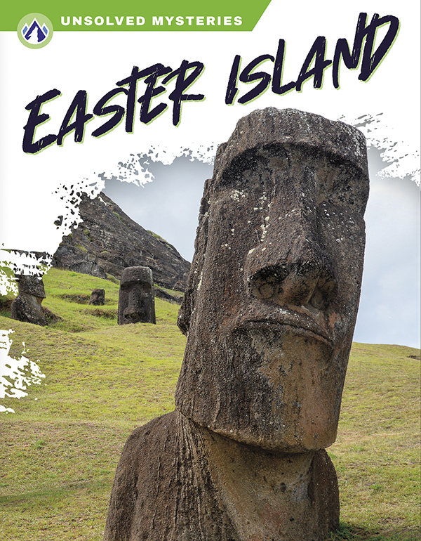 This book describes the amazing stone statues on Easter Island and people’s theories about how people created them. Short paragraphs of easy-to-read text are paired with plenty of colorful photos to make reading engaging and accessible. The book also includes a table of contents, fun facts, sidebars, comprehension questions, a glossary, an index, and a list of resources for further reading. Apex books have low reading levels (grades 2-3) but are designed for older students, with interest levels of grades 3-7. Preview this book.
