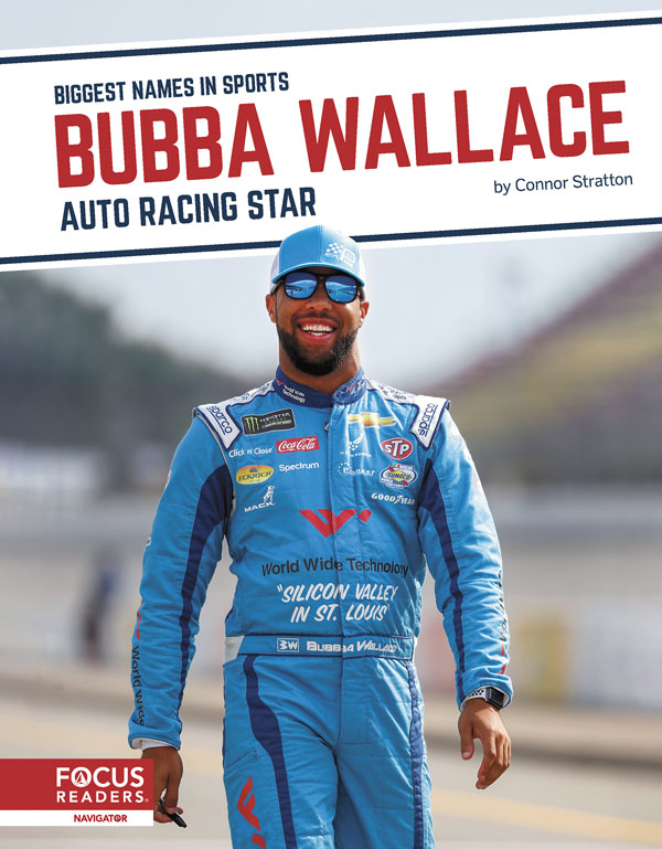 This exciting book introduces readers to the life and career of auto racing star Bubba Wallace. Colorful spreads, fun facts, interesting sidebars, and a map of important places in his life make this a thrilling read for young sports fans.