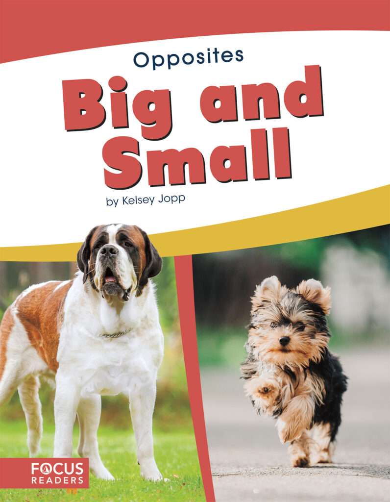 Introduces readers to the concept of opposites through the pairing of big and small. Simple text, straightforward photos, and a photo glossary make this title the perfect primer on a common pair of opposites. Preview this book.