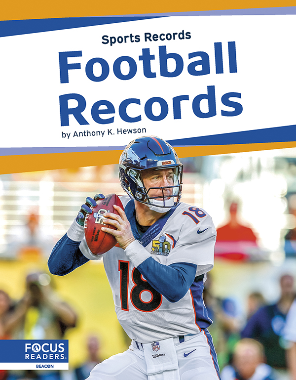 This title describes the record-breaking athletes and teams of football. With compelling images, fun facts, and an Impossible to Break special feature, this book provides an engaging overview of football's records and the athletes who set them. Preview this book.