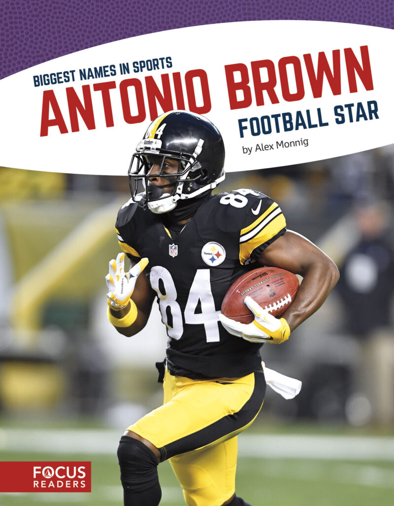 Introduces readers to the life and career of football star Antonio Brown. Colorful spreads, fun facts, interesting sidebars, and a map of important places in his life make this a thrilling read for young sports fans. Preview this book.