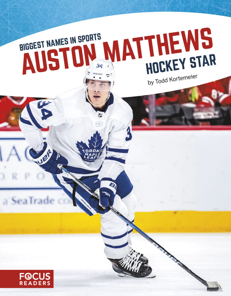 Introduces readers to the life and career of hockey star Auston Matthews. Colorful spreads, fun facts, interesting sidebars, and a map of important places in his life make this a thrilling read for young sports fans.