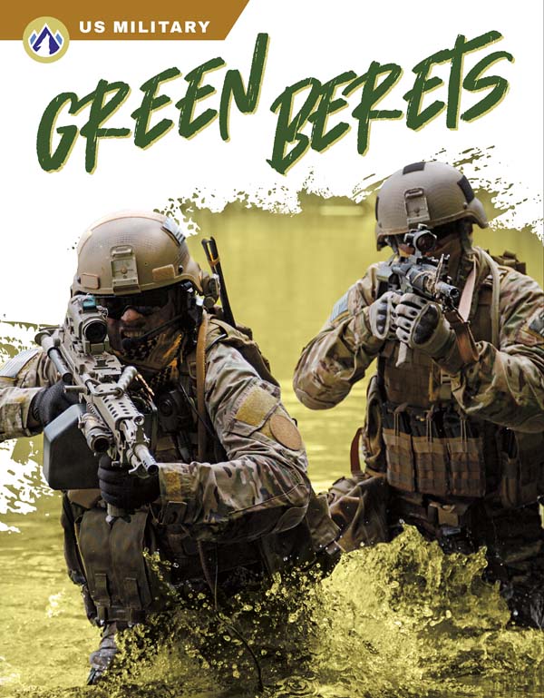 This book gives an exciting overview of the Green Berets, from when this special force first formed to its missions and members today, as well as their tasks, equipment, and training. Short paragraphs of easy-to-read text are paired with plenty of photos to make reading engaging and accessible. The book also includes a table of contents, fun facts, sidebars, comprehension questions, a glossary, an index, and a list of resources for further reading. Apex books have low reading levels (grades 2-3) but are designed for older students, with interest levels of grades 3-7. Preview this book.