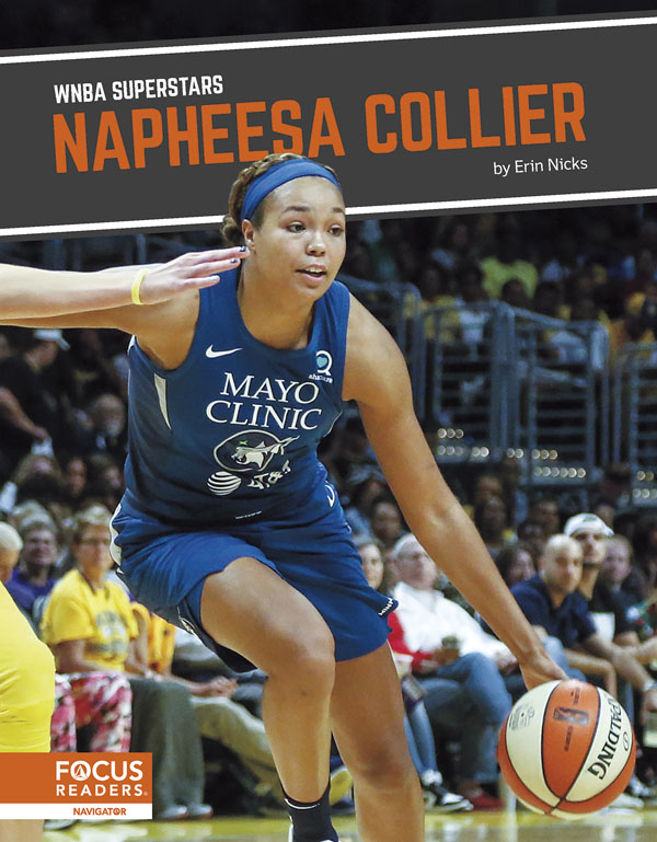 This exciting book introduces readers to the life and career of WNBA superstar Napheesa Collier. The book also includes a table of contents, a Paving the Way special feature, an At a Glance section, informative sidebars, quiz questions, a glossary, additional resources, and an index. This Focus Readers series is at the Navigator level, aligned to reading levels of grades 3-5 and interest levels of grades 4-7. Preview this book.