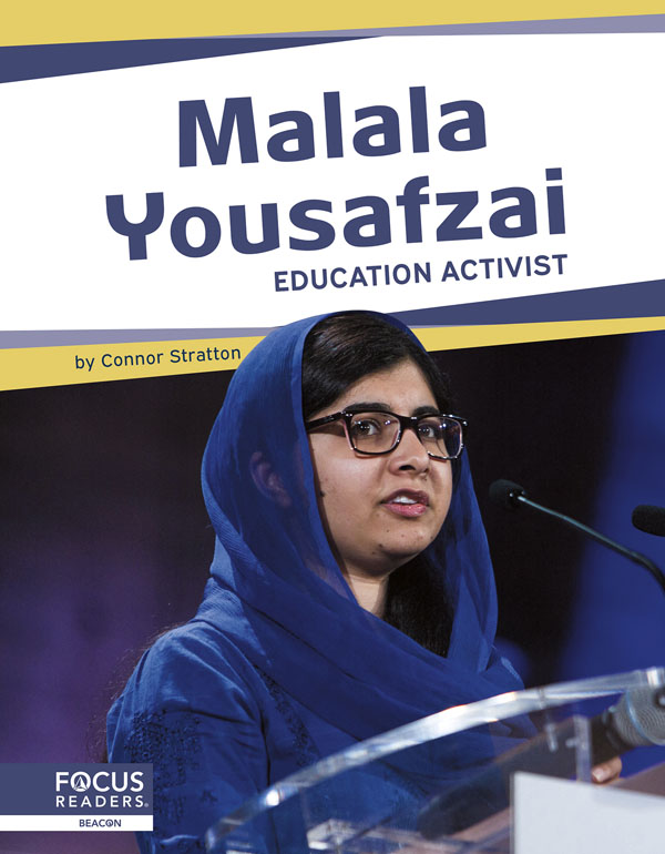 This fascinating book introduces readers to the life and work of Malala Yousafzai, including her courageous speeches to help more girls have access to education. Historic images, “Did You Know?” sidebars, and a “Topic Spotlight” special feature provide added interest and context.