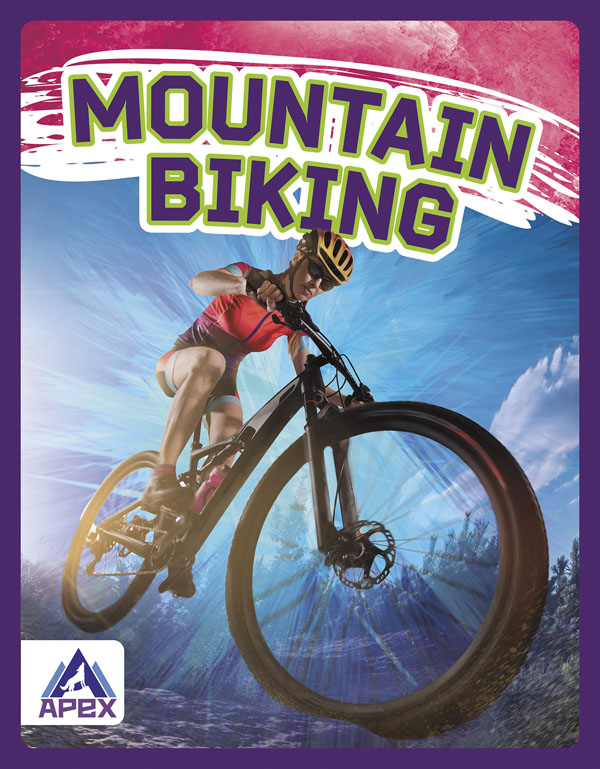 This exciting book introduces readers to mountain biking, including its history and growth, rules and events, and the equipment athletes need. Short paragraphs of easy-to-read text are paired with plenty of colorful photos to make reading engaging and accessible. The book also includes a table of contents, fun facts, sidebars, comprehension questions, a glossary, an index, and a list of resources for further reading. Apex books have low reading levels (grades 2-3) but are designed for older students, with interest levels of grades 3-7. Preview this book.