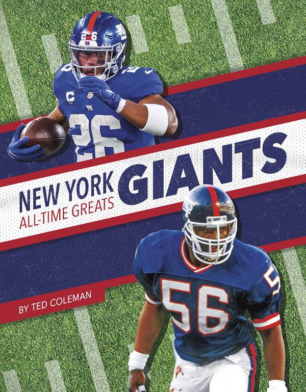 From the legends of the game to today’s superstars, get to know the players who have made the New York Giants one of the NFL's top teams through the years. This book includes a table of contents, a timeline, team facts, additional resources links, a glossary, and an index. This Press Box Books title is aligned to a reading level of grade 3 and an interest level of grades 2–4. Preview this book.