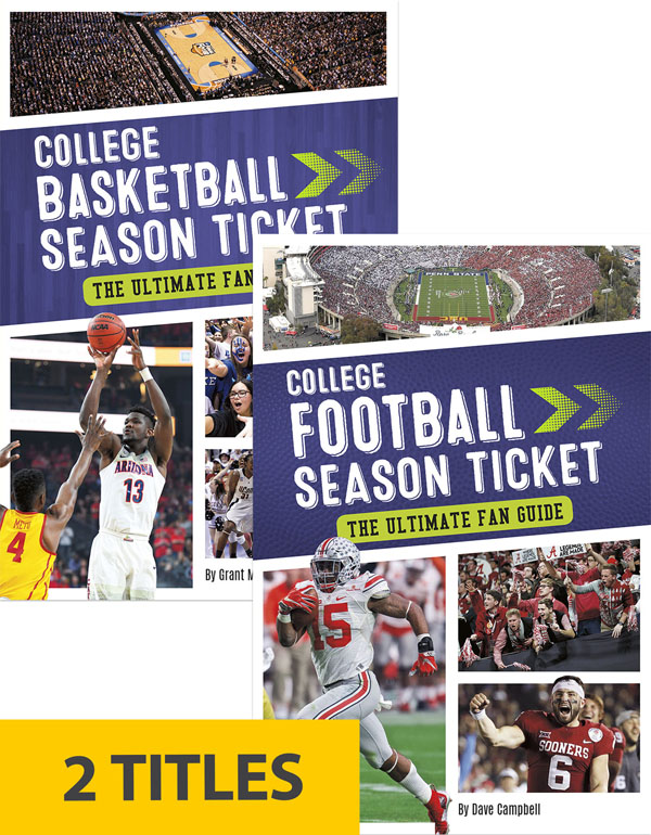 Grab a front-row seat to your favorite sports league. Season Ticket uses engaging and informative storytelling to take readers into the past, present, and future of your favorite sports leagues. With chapters exploring historic moments, game-changing figures, today’s most exciting superstars, and other league dynamics, Season Ticket is your all access pass to sports!