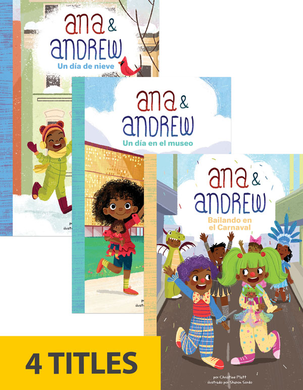Ana & Andrew are always on an adventure! They live in Washington, DC, with their parents, have family in Savannah, Georgia and Trinidad, and are always learning something exciting and new about African American history and culture! Translated by native Spanish speakers--and immersion school educators.