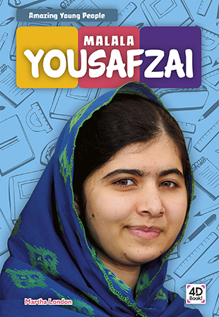 Introduces readers to the life and legacy of Malala Yousafzai. Vivid photographs and easy-to-read text give early readers an engaging and age-appropriate look at her work to support girls' education. Features include sidebars, a table of contents, two infographics, Making Connections questions, a glossary, and an index. QR Codes in the book give readers access to book-specific resources to further their learning. Preview this book.