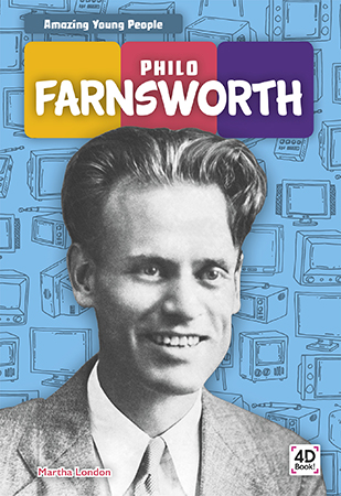 Introduces readers to the life and legacy of Philo Farnsworth. Vivid photographs and easy-to-read text give early readers an engaging and age-appropriate look at his invention of a TV. Features include sidebars, a table of contents, two infographics, Making Connections questions, a glossary, and an index. QR Codes in the book give readers access to book-specific resources to further their learning. Preview this book.