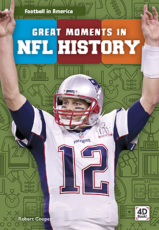 This title offers readers an exciting introduction to the greatest moments in NFL history. Vivid photographs and easy-to-read text aid comprehension for readers. Features include a table of contents, two infographics, fun facts, a sidebar, Making Connections questions, a glossary, and an index. QR Codes in the book give readers access to book-specific resources to further their learning. Preview this book.