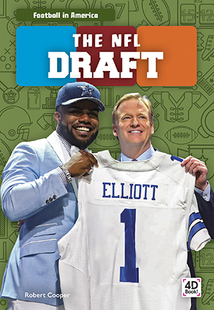 This title offers readers an exciting introduction to the NFL Draft. Vivid photographs and easy-to-read text aid comprehension for readers. Features include a table of contents, two infographics, fun facts, a sidebar, Making Connections questions, a glossary, and an index. QR Codes in the book give readers access to book-specific resources to further their learning. Preview this book.