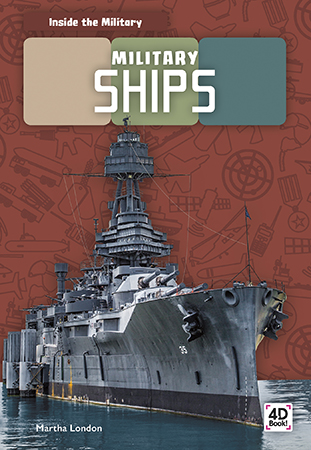 This title provides readers with a fascinating look at military ships. Vivid photographs and easy-to-read text aid comprehension for readers. Features include a table of contents, two infographics, fun facts, a sidebar, Making Connections questions, a glossary, and an index. QR Codes in the book give readers access to book-specific resources to further their learning. Preview this book.